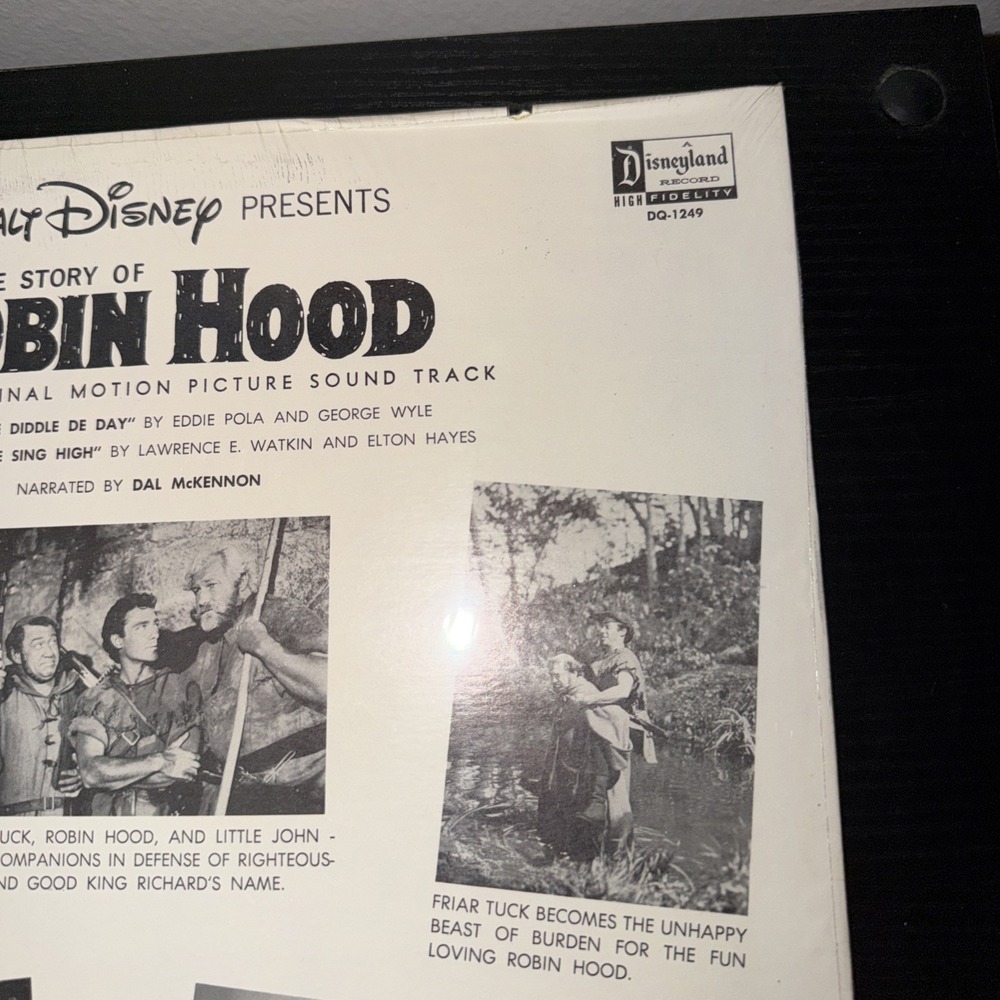 Walt Disney The Story Of Robin Hood Vintage Vinyl Record LP Rare Sealed DQ1249 - Picture 8 of 16